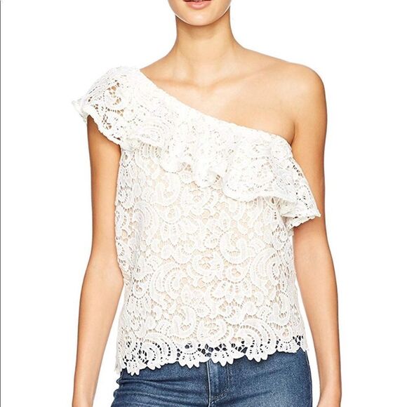 ✨HP✨MINE Women's Lace One Shoulder Top✨ - Picture 2 of 7